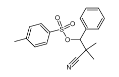 2-cyano-2-methyl-1-phenylpropyl 4-methylbenzenesulfonate Structure