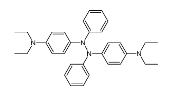 N,N'-bis-(4-diethylamino-phenyl)-N,N'-diphenyl-hydrazine结构式