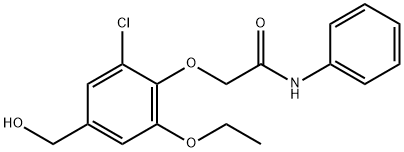 2-[2-chloro-6-ethoxy-4-(hydroxymethyl)phenoxy]-n-phenyl-acetamide structure