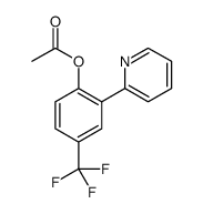 Phenol, 2-(2-pyridinyl)-4-(trifluoromethyl)-, 1-acetate结构式