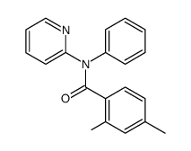 2,4-dimethyl-N-phenyl-N-(pyridin-2-yl)benzamide结构式