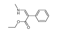 3-methylamino-2-phenyl-acrylic acid ethyl ester结构式