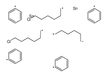 6-chlorohexyl-[6-[6-chlorohexyl(diphenyl)stannyl]hexyl]-diphenylstannane Structure