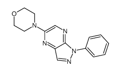 4-(1-phenylpyrazolo[3,4-b]pyrazin-5-yl)morpholine结构式