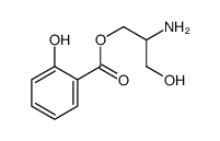 (2-amino-3-hydroxypropyl) 2-hydroxybenzoate结构式