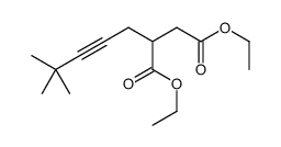 diethyl 2-(4,4-dimethylpent-2-ynyl)butanedioate Structure