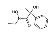 N-Ethyl-2-hydroxy-2-phenylpropiohydroxamsaeure结构式