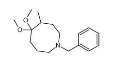 1-benzyl-5,5-dimethoxy-4-methylazocane Structure