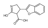 4-(1-benzofuran-2-yl)-2-oxopyrrolidine-3-carboxylic acid结构式