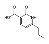 2-Oxo-6-((E)-propenyl)-1,2-dihydro-pyridine-3-carboxylic acid结构式