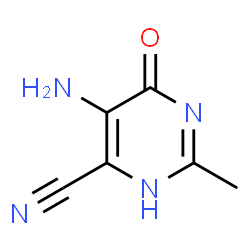 4-Pyrimidinecarbonitrile,5-amino-1,6-dihydro-2-methyl-6-oxo- Structure