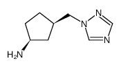 (1S,3R)-3-((1H-1,2,4-TRIAZOL-1-YL)METHYL)CYCLOPENTANAMINE结构式