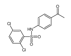 N-(4-acetylphenyl)-2,5-dichlorobenzenesulfonamide结构式