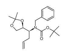 tert-butyl benzyl((S)-1-((S)-2,2-dimethyl-1,3-dioxolan-4-yl)but-3-en-1-yl)carbamate Structure