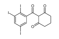 2-(2,3,5-triiodobenzoyl)cyclohexane-1,3-dione结构式