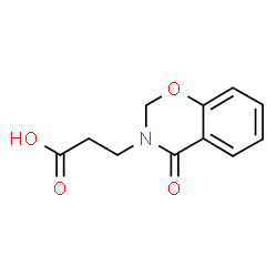 3-(4-OXO-4 H-BENZO[ E ][1,3]OXAZIN-3-YL)-PROPIONIC ACID结构式