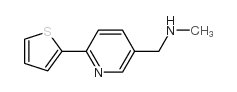 N-Methyl-(6-thien-2-ylpyrid-3-yl)methylamine结构式