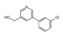 5-(3-氯苯基)-3-吡啶甲醇结构式