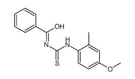 N-[(4-methoxy-2-methylphenyl)carbamothioyl]benzamide结构式