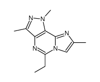 5-ethyl-1,3,8-trimethyl-1H-imidazo[1,2-c]pyrazolo[3,4-e]pyrimidine结构式