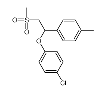 1-[1-(4-chlorophenoxy)-2-methylsulfonylethyl]-4-methylbenzene Structure