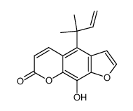 8-hydroxy-5-(1,1-dimethylallyl)psoralen结构式