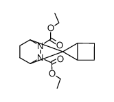 2,3-bis(ethoxycarbonyl)-2,3-diazabicyclo(2.2.1)heptane-7,5'-spirobicyclo(2.1.0)pentane结构式