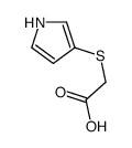 2-(1H-pyrrol-3-ylsulfanyl)acetic acid结构式