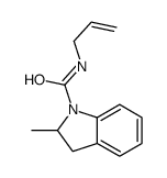 2-methyl-N-prop-2-enyl-2,3-dihydroindole-1-carboxamide结构式