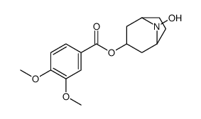 (8-hydroxy-8-azabicyclo[3.2.1]octan-3-yl) 3,4-dimethoxybenzoate结构式