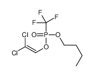 1-[2,2-dichloroethenoxy(trifluoromethyl)phosphoryl]oxybutane结构式