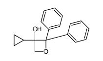 3-cyclopropyl-2,2-diphenyloxetan-3-ol结构式