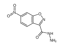6-nitro-benzo[d]isoxazole-3-carboxylic acid hydrazide Structure