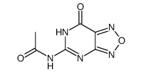 5-acetamido-7(6H)-furazano(3,4-d)pyrimidinone结构式