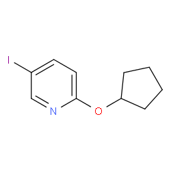 2-(Cyclopentyloxy)-5-iodopyridine Structure