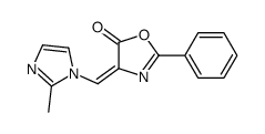 4-[(2-methylimidazol-1-yl)methylidene]-2-phenyl-1,3-oxazol-5-one结构式