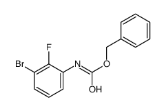 benzyl N-(3-bromo-2-fluorophenyl)carbamate结构式
