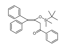 3-Buten-1-one, 3-[[(1,1-dimethylethyl)dimethylsilyl]oxy]-1,4,4-triphenyl Structure