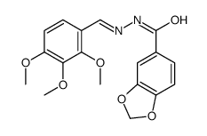 1,3-BENZODIOXOLE-5-CARBOXYLIC ACID, [(2,3,4-TRIMETHOXYPHENYL)METHYLENE]HYDRAZIDE Structure