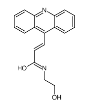 3-acridin-9-yl-N-(2-hydroxyethyl)prop-2-enamide结构式