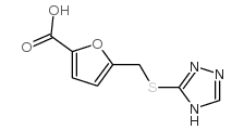 5-(1H-1,2,4-triazol-5-ylsulfanylmethyl)furan-2-carboxylic acid Structure