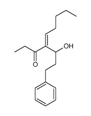 4-(1-hydroxy-3-phenylpropyl)non-4-en-3-one Structure