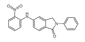 5-(2-nitroanilino)-2-phenyl-3H-isoindol-1-one结构式