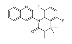 5,8-difluoro-3,4,4-trimethyl-1-quinolin-3-yl-3H-quinolin-2-one结构式
