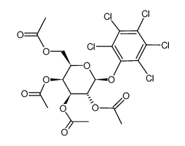 Pentachlorophenyl 2,3,4,6-tetra-O-acetyl-β-D-galactose结构式