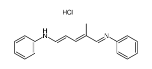 5-anilino-2-methyl-penta-2,4-dienal-phenylimine, hydrochloride结构式