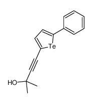 2-methyl-4-(5-phenyltellurophen-2-yl)but-3-yn-2-ol结构式