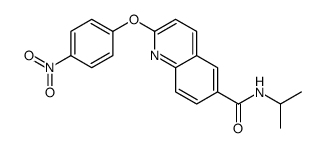 2-(4-nitrophenoxy)-N-propan-2-ylquinoline-6-carboxamide Structure