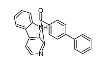 (4-phenylphenyl)-(9H-pyrido[3,4-b]indol-1-yl)methanone结构式