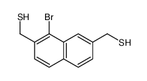 [8-bromo-7-(sulfanylmethyl)naphthalen-2-yl]methanethiol结构式